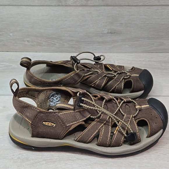 Keen Mens Whisper Outdoor Hiking Fisherman Sandals shoes sz 8.5 main image 4